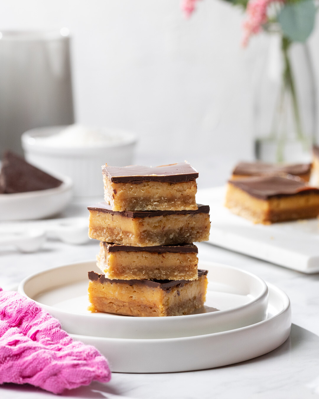Chocolate caramel slice hotsell